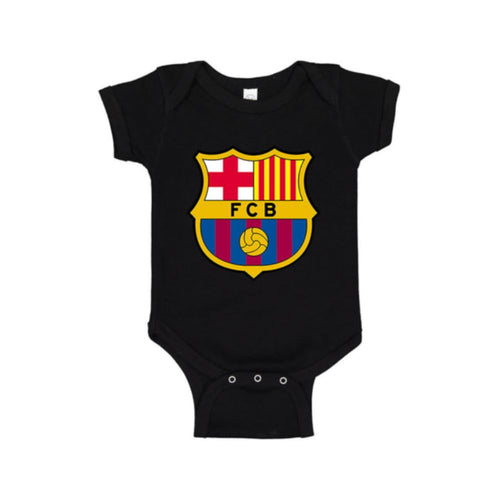 Baby F.C. Barcelona Soccer Romper Onesie
