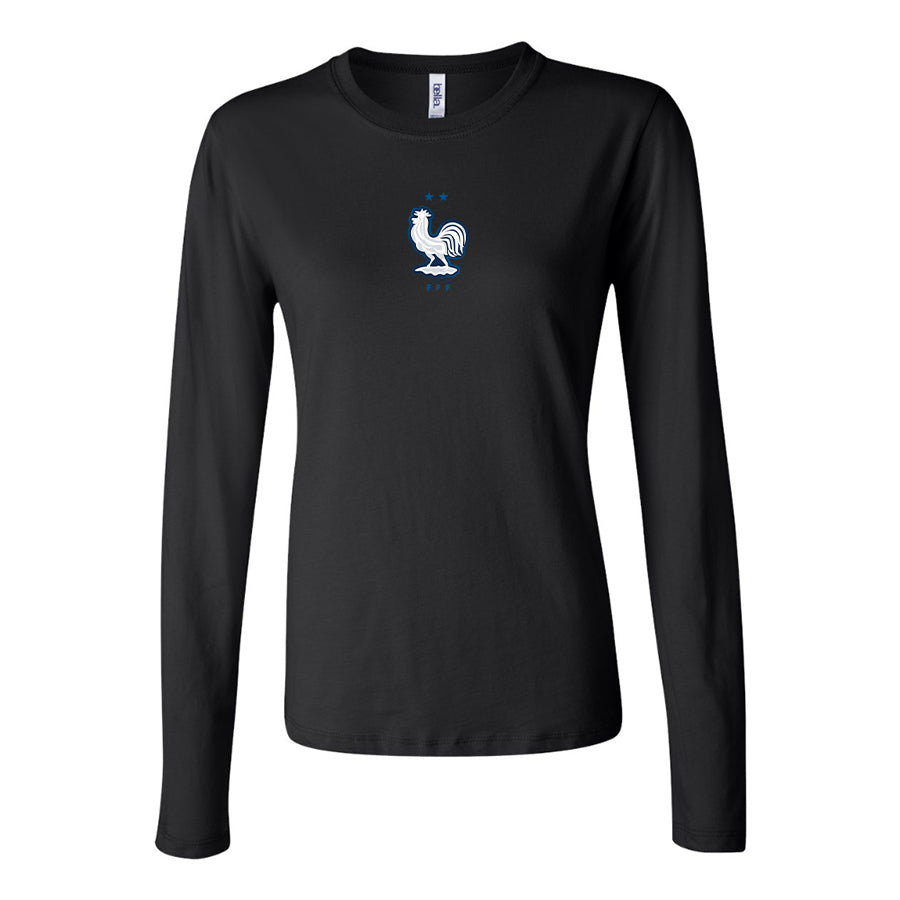 Women's France National Soccer Team Long Sleeve T-Shirt