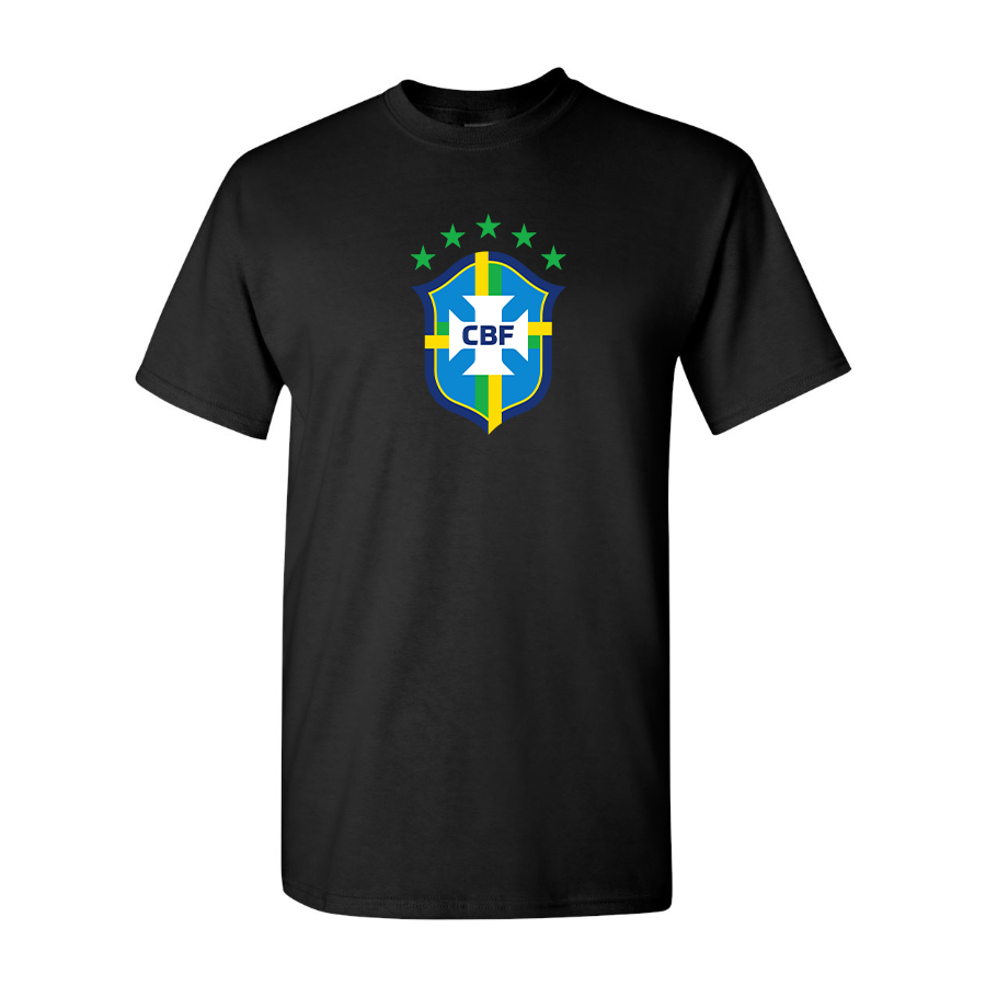 Youth Kids Brazil National Soccer Team Cotton T-Shirt