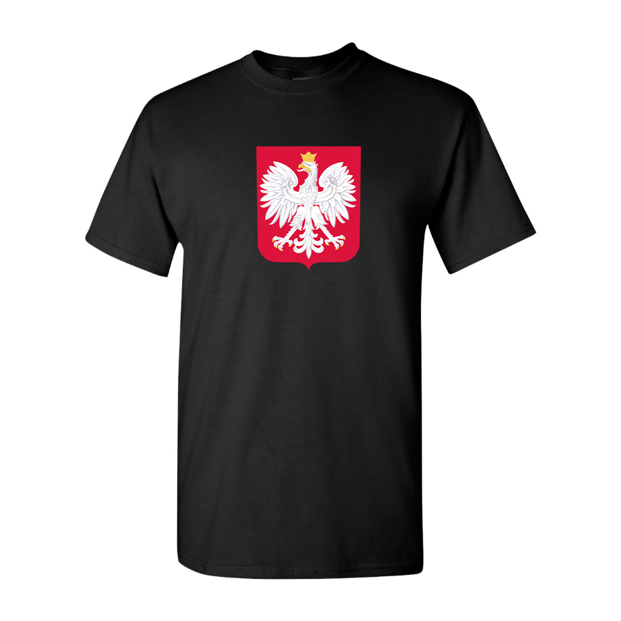 Youth Kids Poland National Soccer Team Cotton T-Shirt