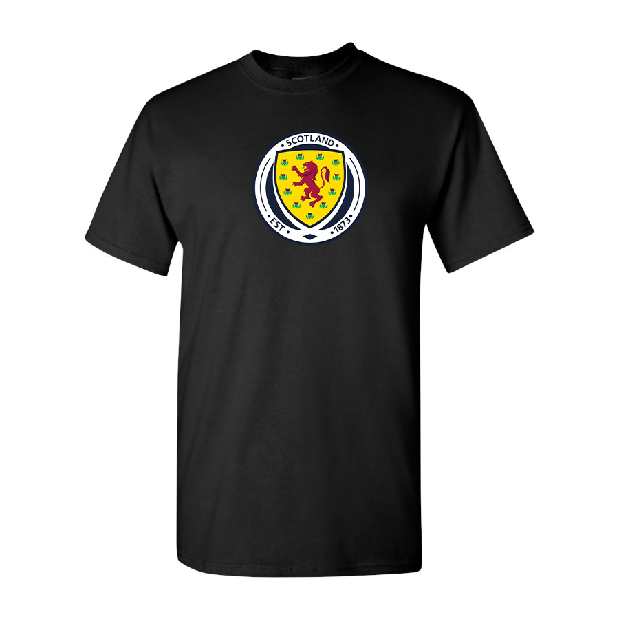 Youth Kids Scotland National Soccer Team Cotton T-Shirt