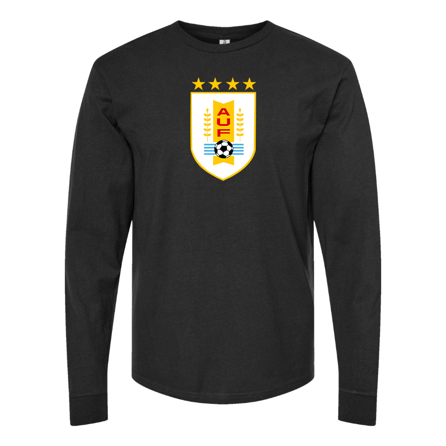 Men's Uruguay National Soccer Team Long Sleeve T-Shirt