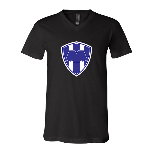 Men’s  Monterrey FC  - BELLA + CANVAS - Jersey V-Neck Tee - 3005