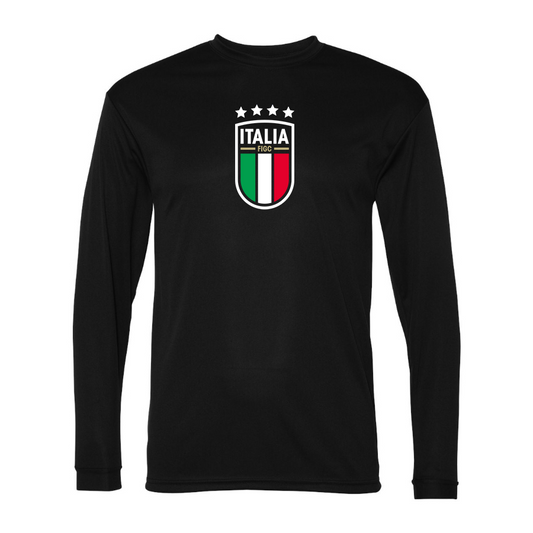 Men’s Italy National Soccer Team  - C2 Sport - Performance Long Sleeve T-Shirt - 5104