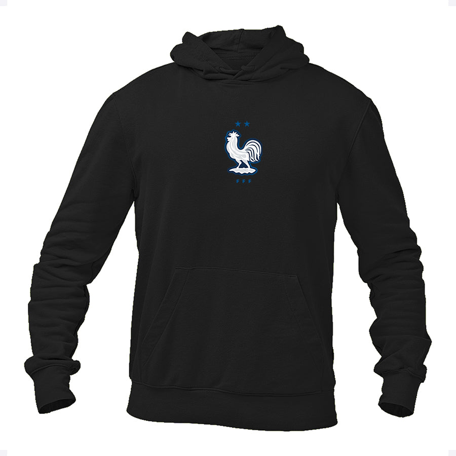 Men's France National Soccer Team Pullover Hoodie