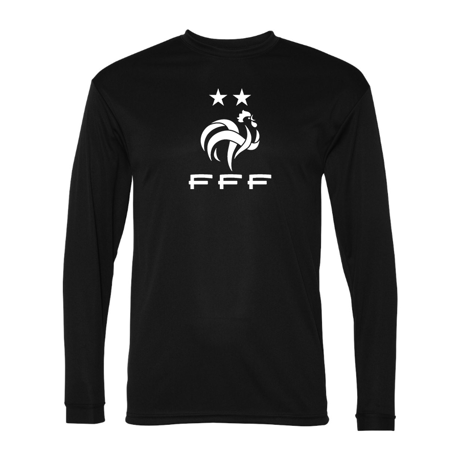 Men’s France Soccer   - C2 Sport - Performance Long Sleeve T-Shirt - 5104