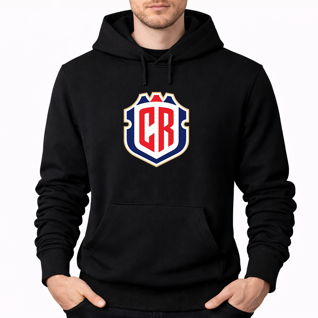 Men's Costa Rica National Soccer Team Pullover Hoodie