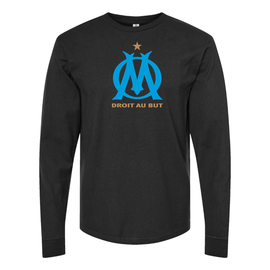 Men's Olympique de Marseille FC Cotton Long Sleeve T-Shirt