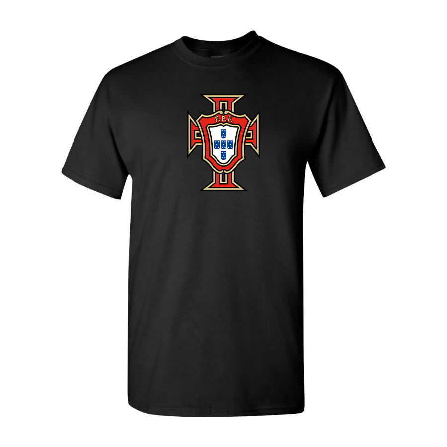 Youth Kids Portugal National Soccer Team Cotton T-Shirt