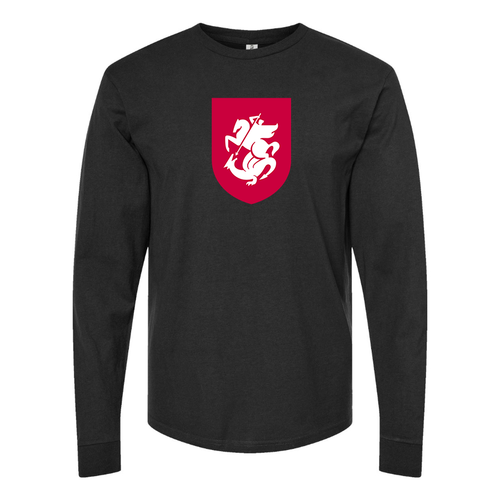 Men's Georgia National Soccer Team Cotton Long Sleeve T-Shirt