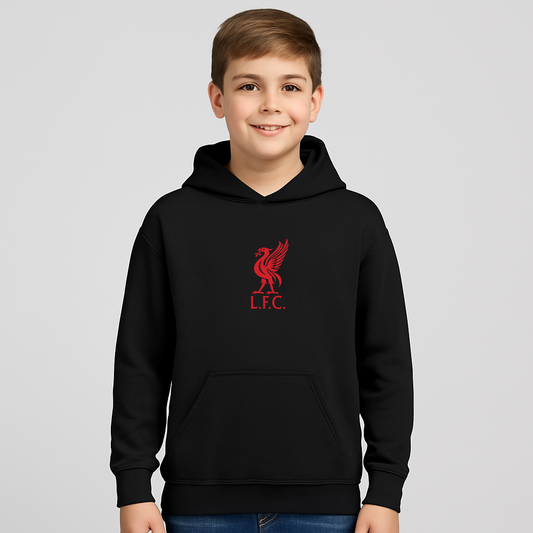 Youth Kids Liverpool L.F.C. Soccer Pullover Hoodie