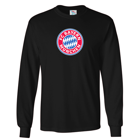 Youth Kids F.C. Bayern Munchen Soccer Long Sleeve T-Shirt