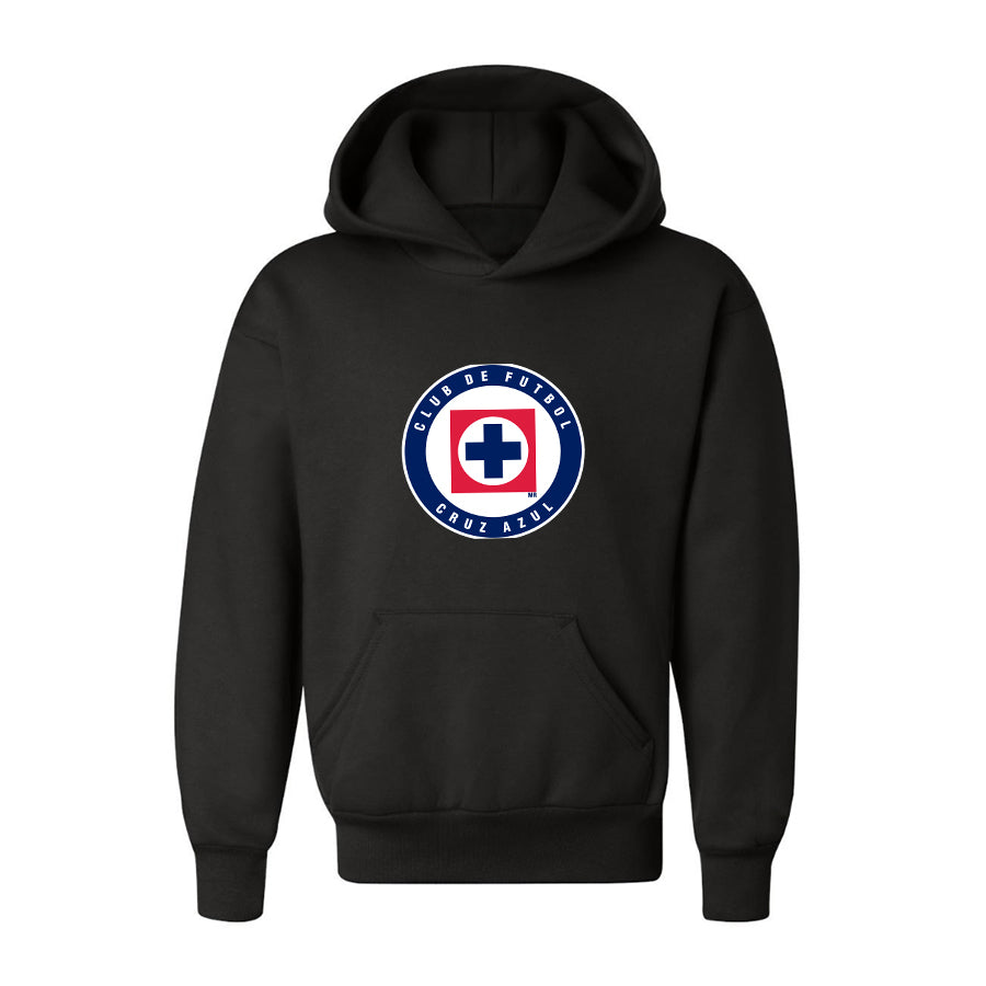 Youth Kids Cruz Azul Football Club Pullover Hoodie