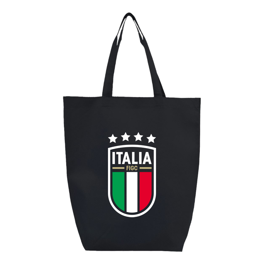 Italy National Soccer Team (Blue) (White) - Q-Tees - Non-Woven Gusset Bottom Tote - Q1251