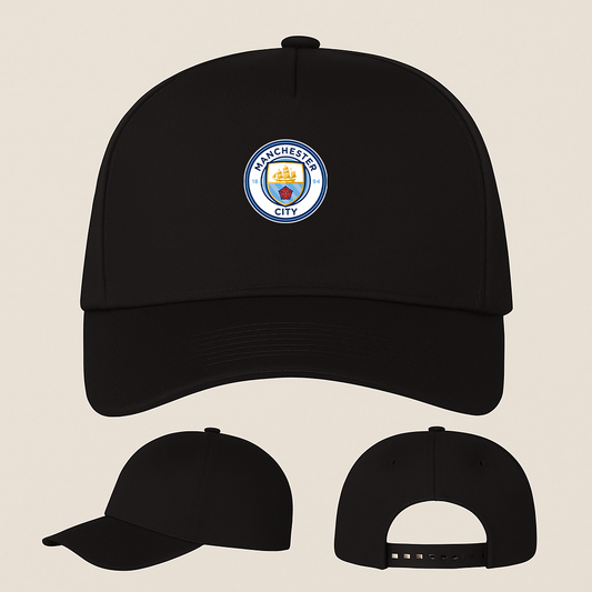 Manchester City Soccer Five Panel Twill Snapback Cap