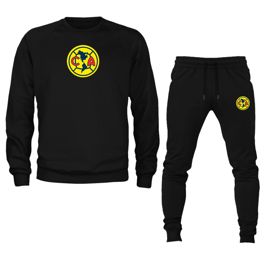 Men's Club America Football Crewneck Sweatshirt Joggers Suit