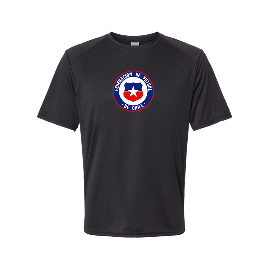 Youth Kids Chile National Soccer Team Performance T-Shirt