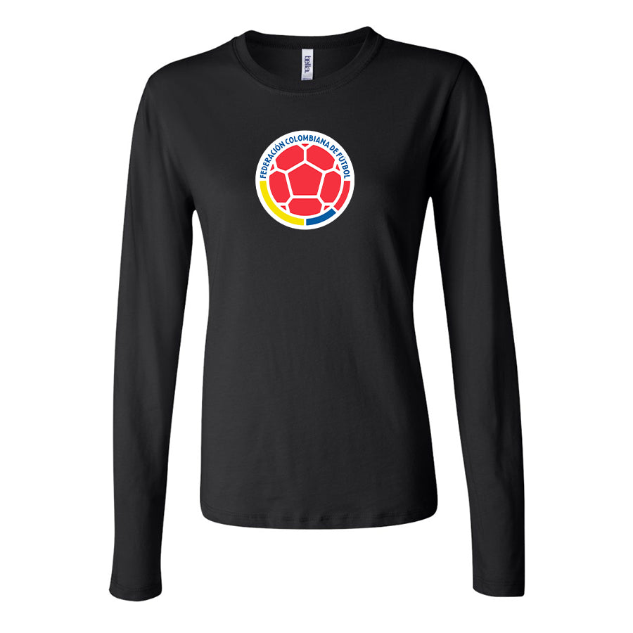 Women's Colombia National Soccer Team Long Sleeve T-Shirt