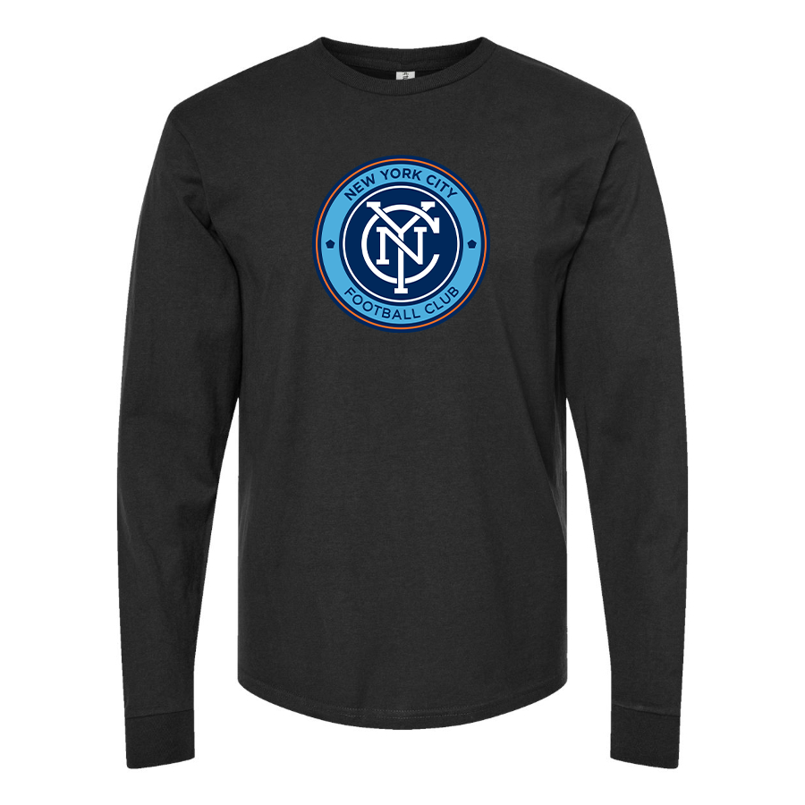 Men's New York City FC Cotton Long Sleeve T-Shirt