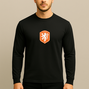 Men's Netherlands National Soccer Team Long Sleeve T-Shirt