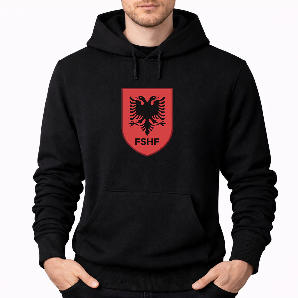 Men's Albania National Soccer Team Pullover Hoodie