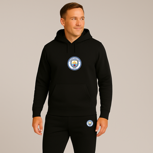 Men's Manchester City Soccer Logo Hoodie Joggers Set