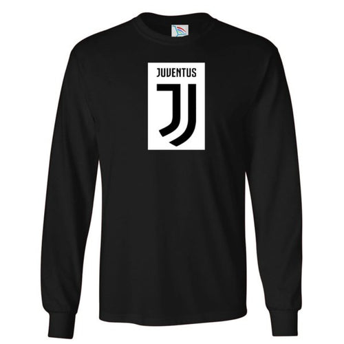 Men's Juventus Soccer Cotton Long Sleeve T-Shirt