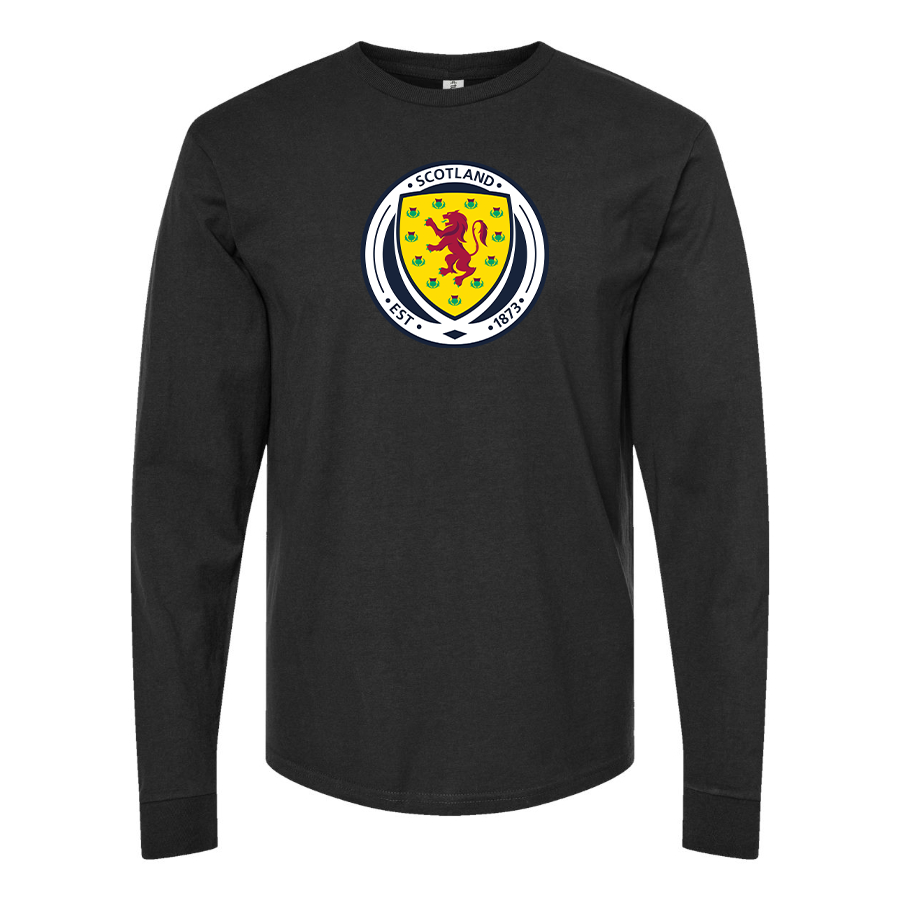 Youth Kids Scotland National Soccer Team Long Sleeve T-Shirt