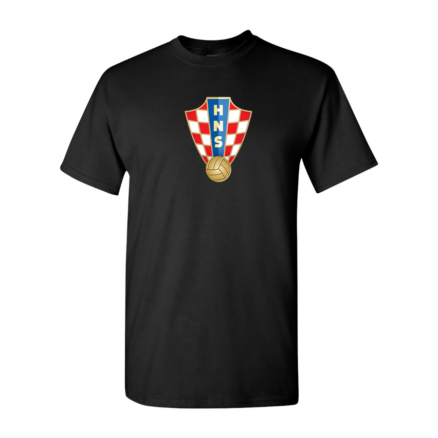 Youth Kids Croatia National Soccer Team Cotton T-Shirt