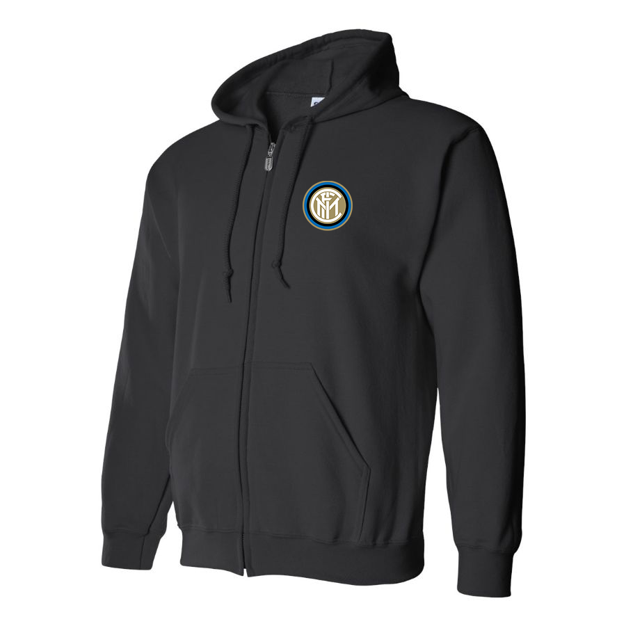 Men's Inter Milan Soccer Zipper Hoodie