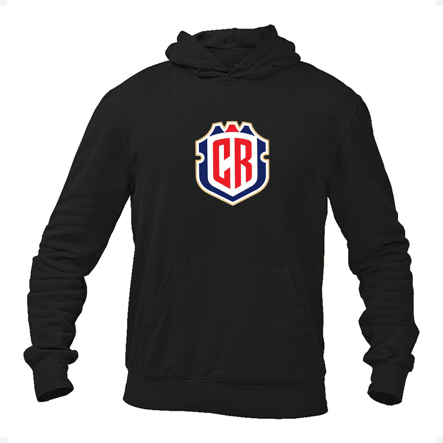 Men's Costa Rica National Soccer Team Pullover Hoodie