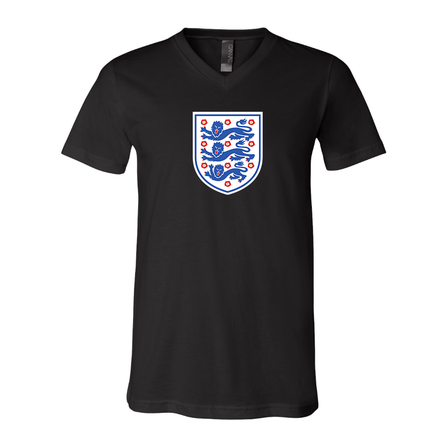 Men’s England National Football Team - BELLA + CANVAS - Jersey V-Neck Tee - 3005