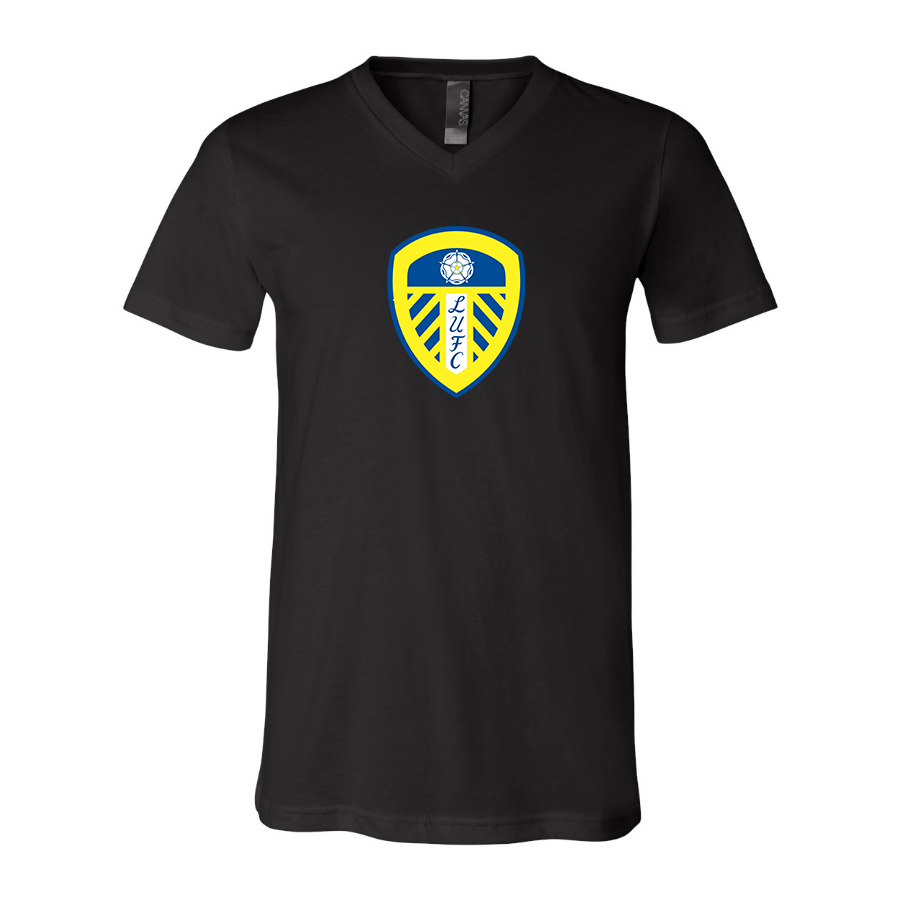 Men’s  Leeds United Football Club- BELLA + CANVAS - Jersey V-Neck Tee - 3005