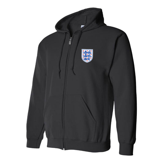 Men's England National Football Team Zipper Hoodie