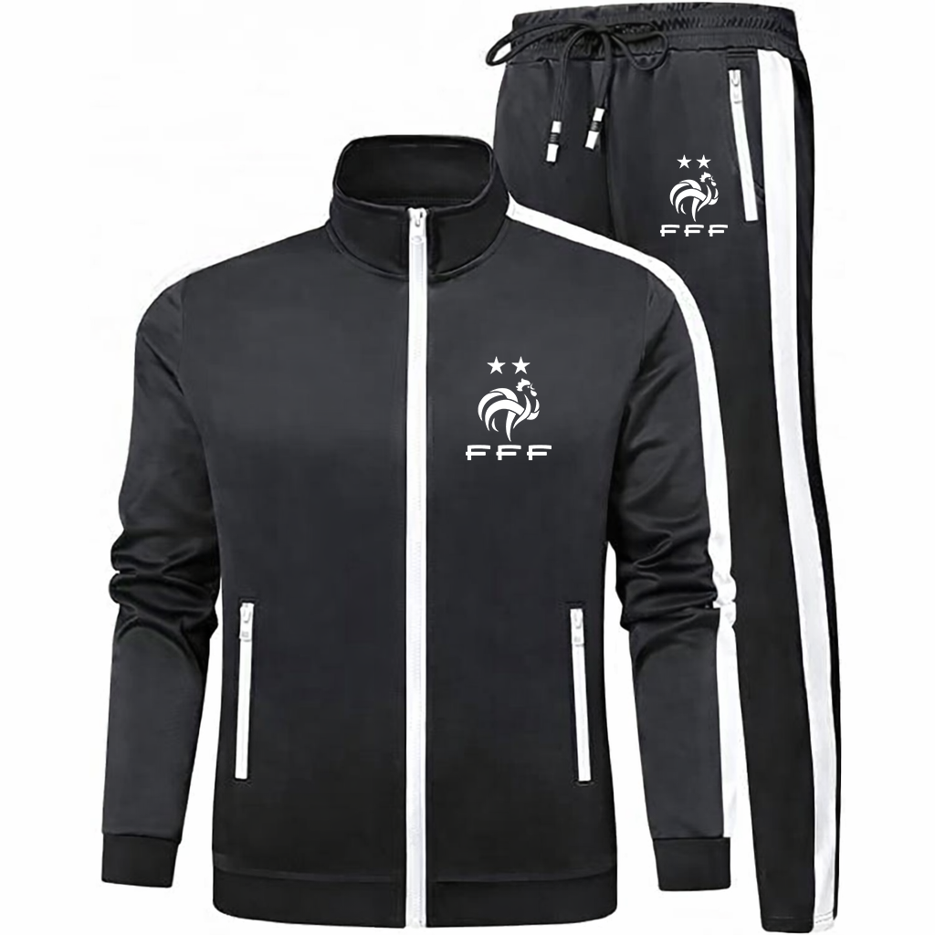 Men's France Soccer Logo Dri-Fit TrackSuit
