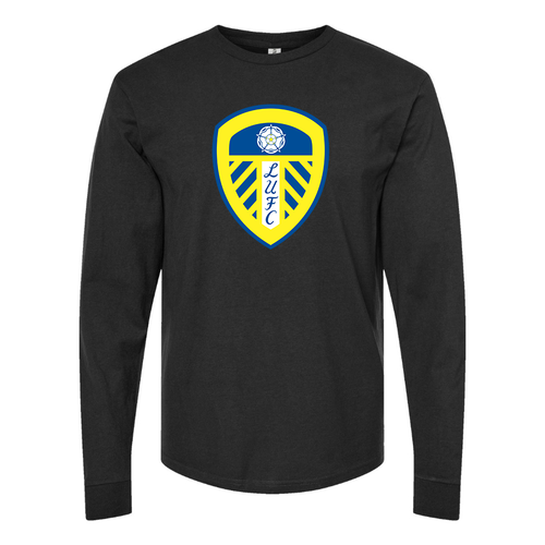 Men's Leeds United Football Club Cotton Long Sleeve T-Shirt