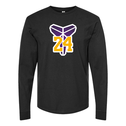 Men's Kobe Bryant Mamba 24 Cotton Long Sleeve T-Shirt