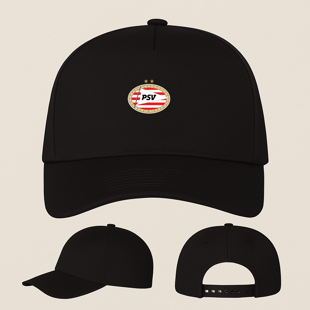 PSV Eindhoven FC Five Panel Twill Snapback Cap