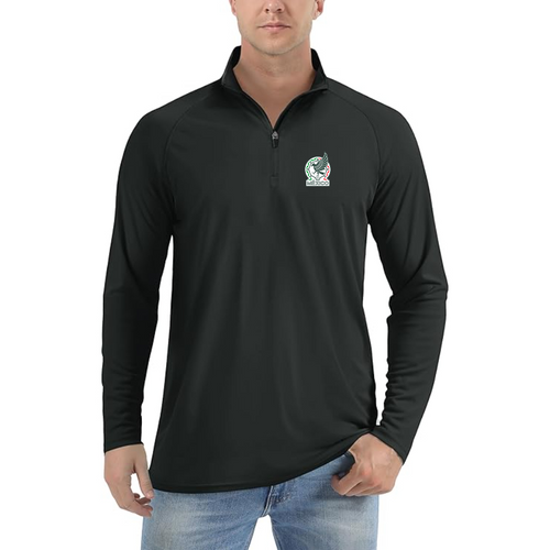 Men’s Mexico Soccer - Lightweight Quarter-Zip Athletic Shirt – Long Sleeve Performance Wear