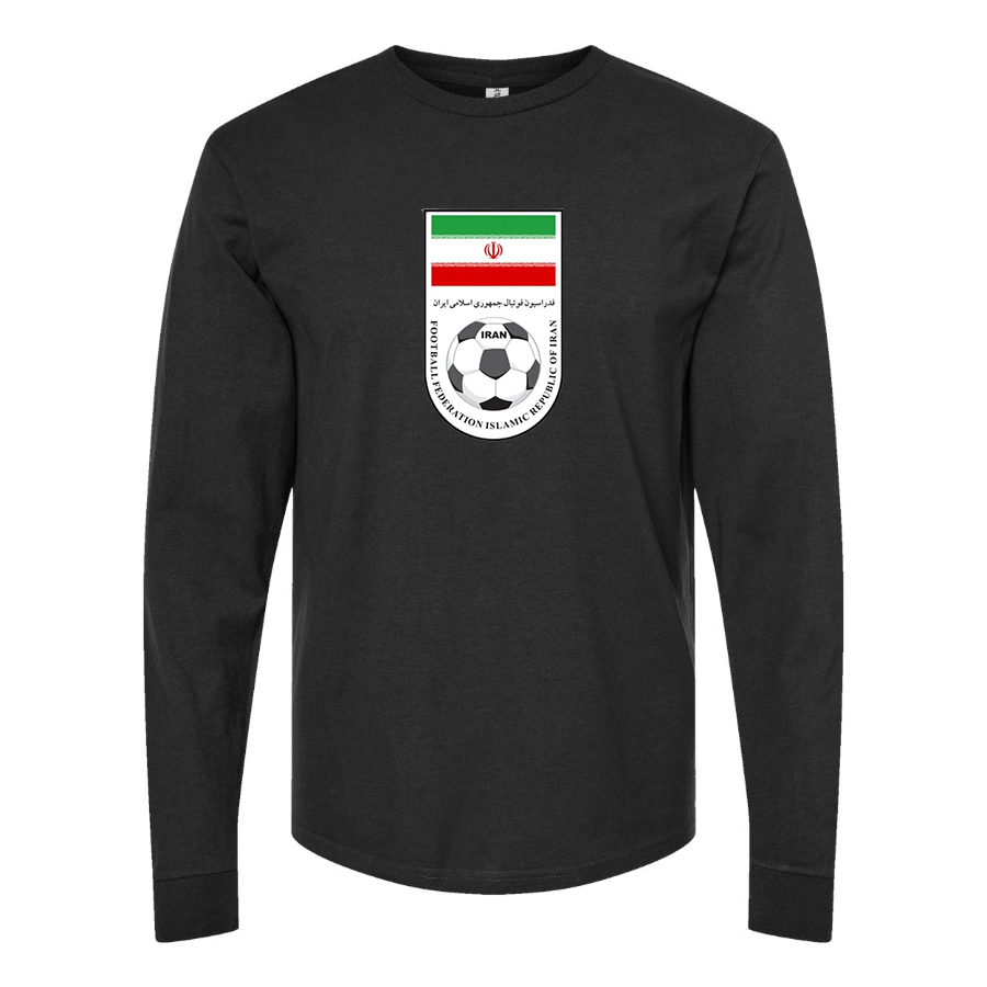 Youth Kids Iran National Soccer Team Long Sleeve T-Shirt