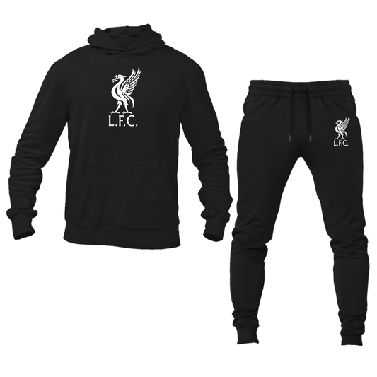 Men's Liverpool L.F.C. Soccer Logo Hoodie Joggers Set