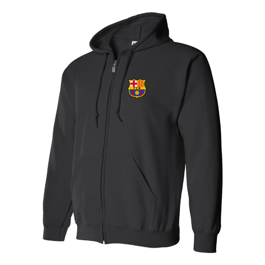 Men's F.C. Barcelona Soccer Zipper Hoodie