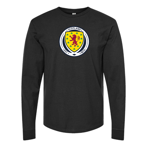 Men's Scotland National Soccer Team Long Sleeve T-Shirt