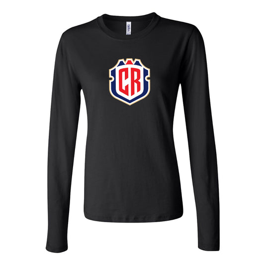 Women's Costa Rica National Soccer Team Long Sleeve T-Shirt