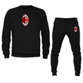 Men’s AC Milan Soccer Logo Crewneck Sweatshirt Joggers Suit