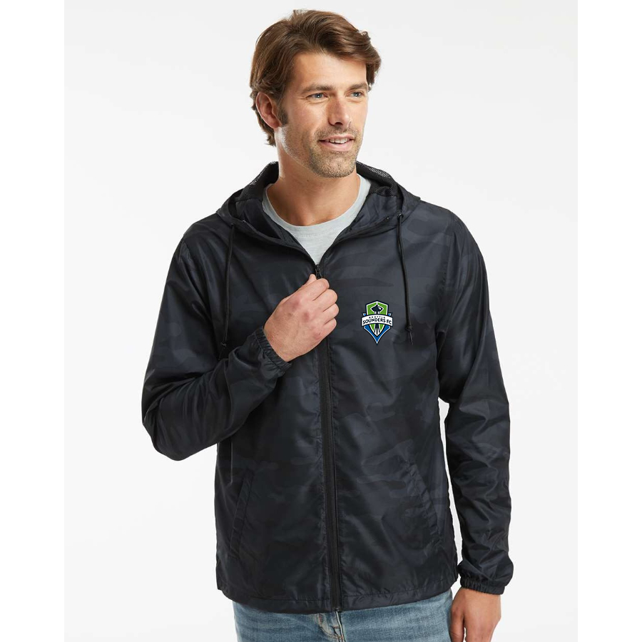 Men’s Seattle Sounders FC  - Independent Trading Co. - Lightweight Windbreaker Full-Zip Jacket - EXP54LWZ