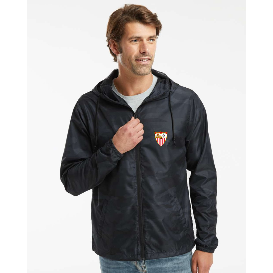 Men’s  Sevilla FC  - Independent Trading Co. - Lightweight Windbreaker Full-Zip Jacket - EXP54LWZ