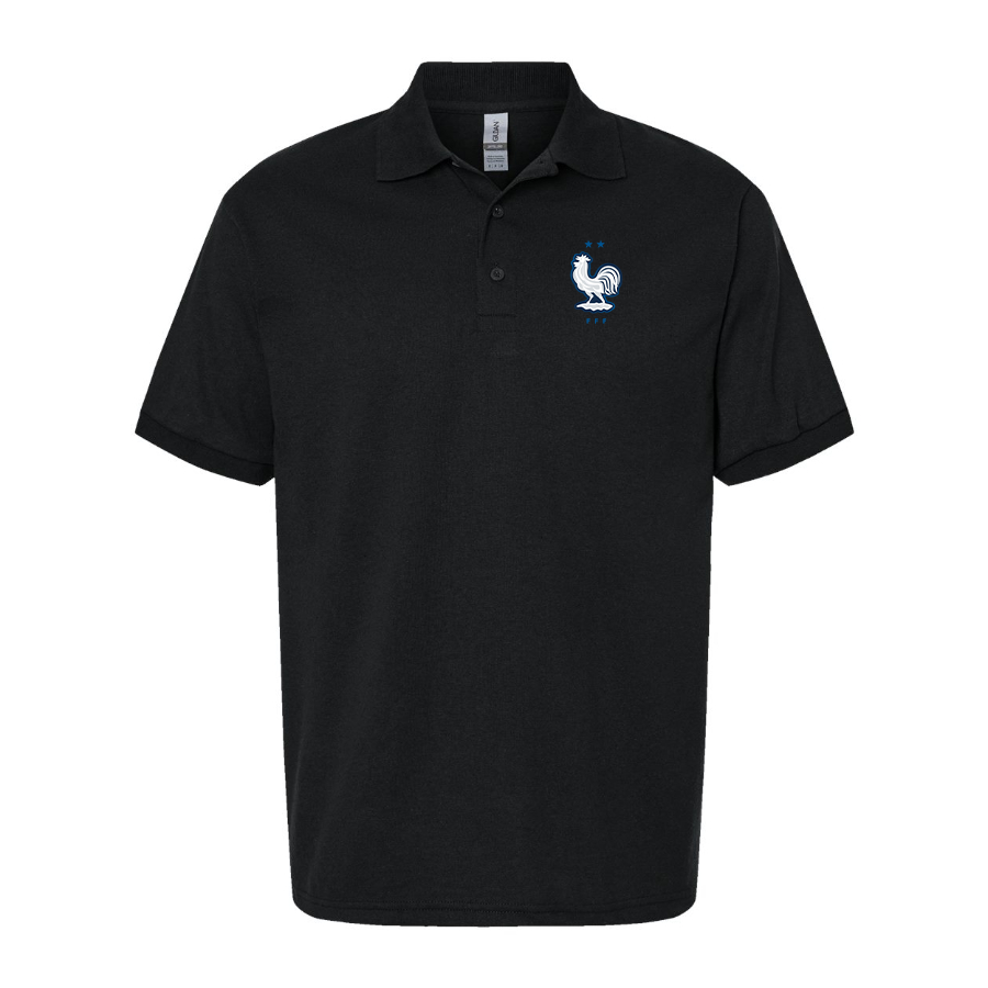 Men's France National Soccer Team Dry Blend Polo