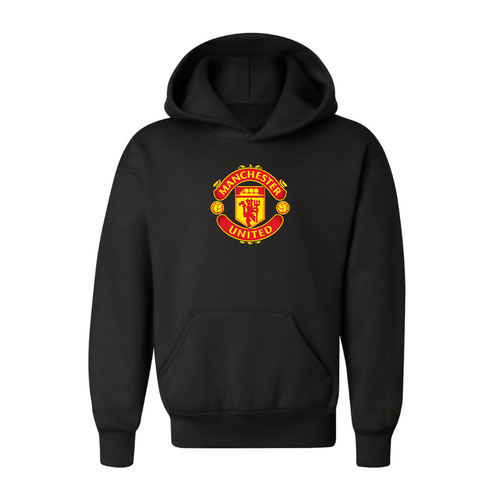 Youth Kids Manchester United Soccer Pullover Hoodie
