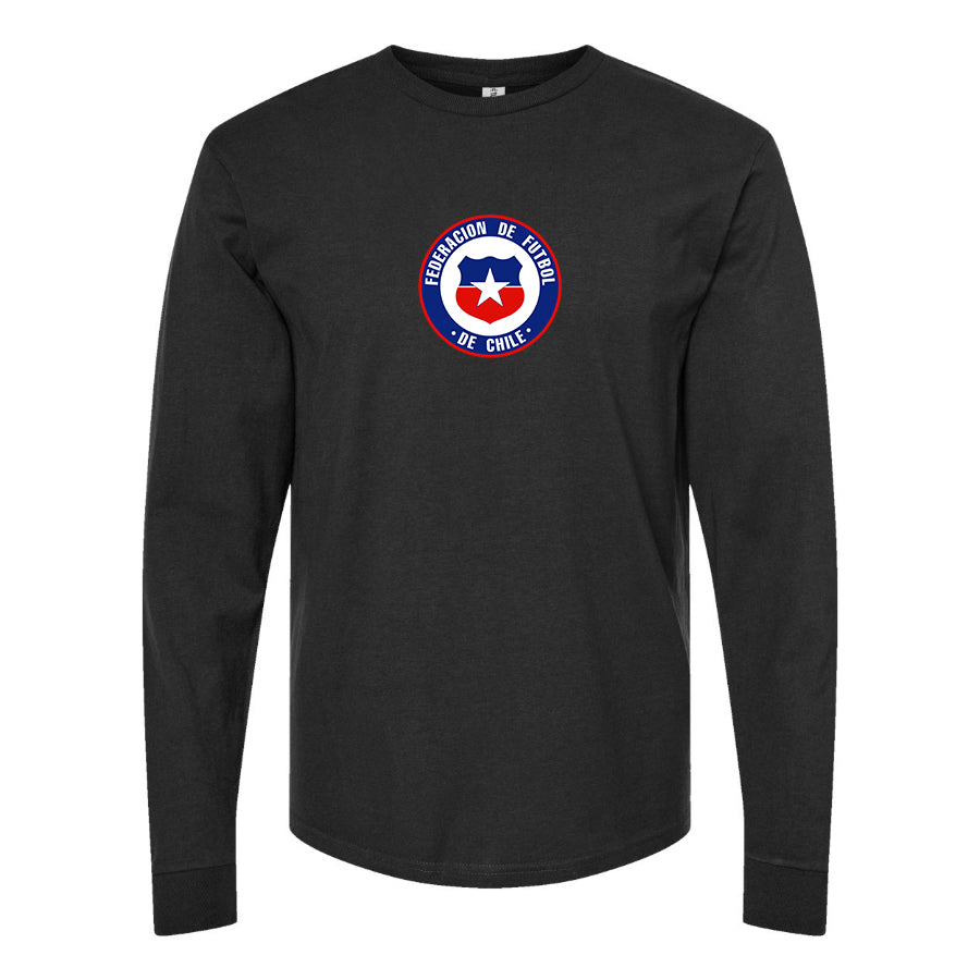 Men's Chile National Soccer Team  Long Sleeve T-Shirt